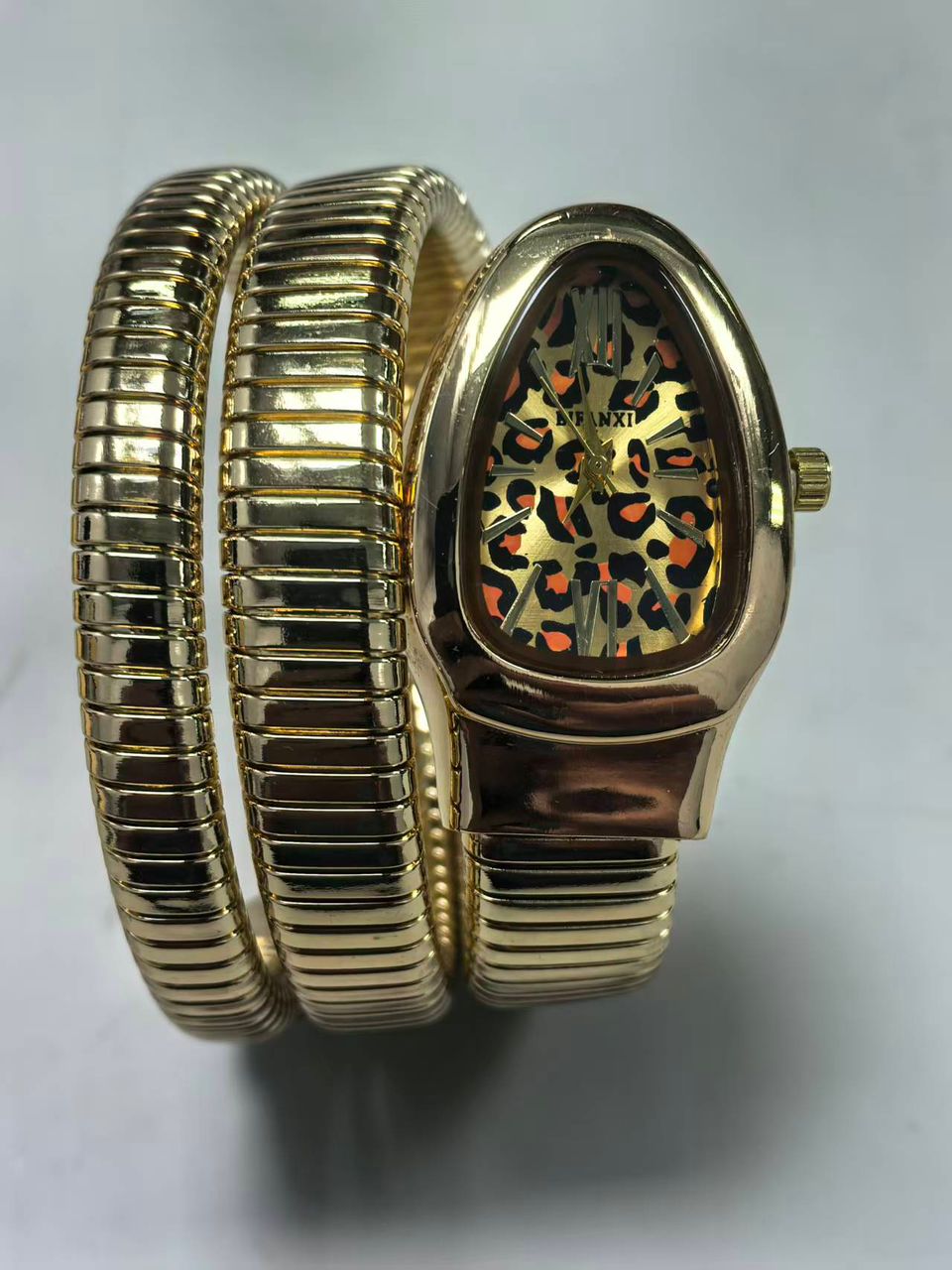 Snake-Shaped Bracelet Watch for Women | Niche Light Luxury Two-Circle Quartz Watch