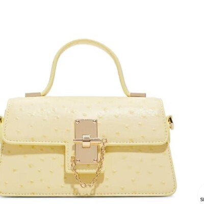 Yellow Womens Top Handle Bag