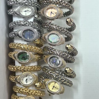 Vintage Snake Coil Watch Bracelet Rare