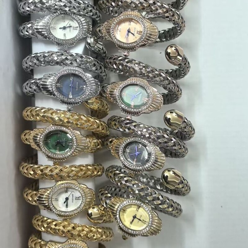 Vintage Snake Coil Watch Bracelet Rare